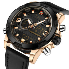 Load image into Gallery viewer, NAVIFORCE Luxury Brand Men Analog Digital Leather Sports Watch