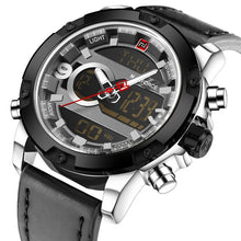 Load image into Gallery viewer, NAVIFORCE Luxury Brand Men Analog Digital Leather Sports Watch