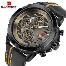 Load image into Gallery viewer, NAVIFORCE Mens Watches Top Brand Luxury Waterproof 24 hour Date Quartz Watch