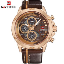 Load image into Gallery viewer, NAVIFORCE Mens Watches Top Brand Luxury Waterproof 24 hour Date Quartz Watch