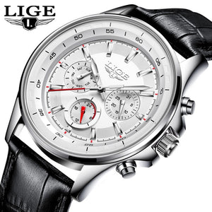 Mens Watches LIGE Top Brand Luxury Men's Military Waterproof Sports Watch Men's Multi-function Quartz Clock Relogio Masculino