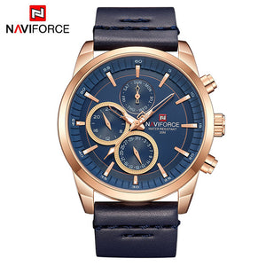 Mens Watches NAVIFORCE Top Brand Luxury Waterproof 24 hour Date Quartz Watch Man