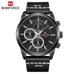 Mens Watches NAVIFORCE Top Brand Luxury Waterproof 24 hour Date Quartz Watch Man
