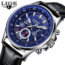 Load image into Gallery viewer, LIGE Mens Watches Waterproof Top Brand Luxury Quartz Watch Men Sport Watch Fashion Casual Military Clock Relogio Masculino+Box