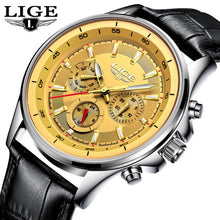 Load image into Gallery viewer, LIGE Mens Watches Waterproof Top Brand Luxury Quartz Watch Men Sport Watch Fashion Casual Military Clock Relogio Masculino+Box
