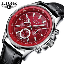 Load image into Gallery viewer, LIGE Mens Watches Waterproof Top Brand Luxury Quartz Watch Men Sport Watch Fashion Casual Military Clock Relogio Masculino+Box