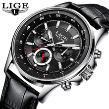 Load image into Gallery viewer, LIGE Mens Watches Waterproof Top Brand Luxury Quartz Watch Men Sport Watch Fashion Casual Military Clock Relogio Masculino+Box