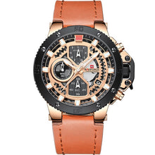 Load image into Gallery viewer, NAVIFORCE Mens Sports Watches Men Top Brand Luxury Leather Quartz Automatic Date Clock