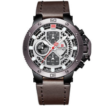 Load image into Gallery viewer, NAVIFORCE Mens Sports Watches Men Top Brand Luxury Leather Quartz Automatic Date Clock