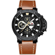 Load image into Gallery viewer, NAVIFORCE Mens Sports Watches Men Top Brand Luxury Leather Quartz Automatic Date Clock