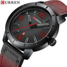 Load image into Gallery viewer, Fashion Mens Watches Curren Brand Luxury Leather Quartz Men Watch
