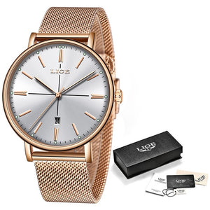 2019 LIGE New Women Watches Date Business Quartz Watch Ladies Top Brand Luxury  Simple fashion clock Girl Clock Relogio Feminino