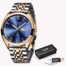 Load image into Gallery viewer, 2019 LIGE New Wose Gold&amp;White Watch