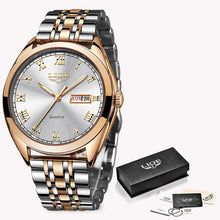 Load image into Gallery viewer, 2019 LIGE New Wose Gold&amp;White Watch
