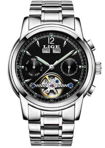 2019LIGE Mens WatchesTop Brand Luxury Men's Automatic Mechanical Watch Men's Fashion Business Waterproof Watch Relogio Masculino